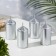 Set of candles "Column", 4 pieces, silver 7x3.8 cm