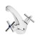 Mixer for the sink Zein Z2736, Kran-Box Brass 1/2 ", with eyeliner, chrome