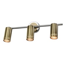 Спот настенный Gerhort G81056/3wCR+AB AB, 3х50Вт, GU10, 16х16х48 см, цвет бронза
