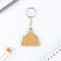 Key keychain "Wooden" St. Petersburg "