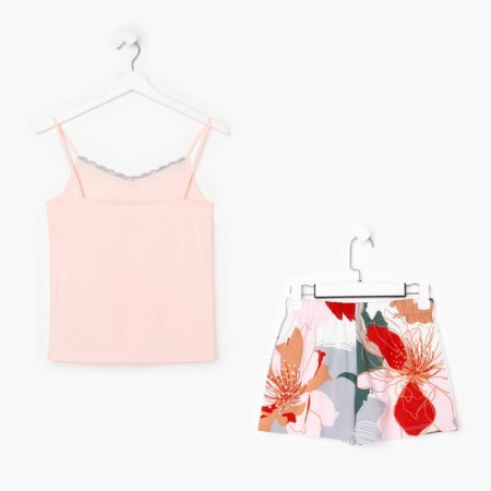 Female pajamas (T-shirt and shorts) kaftan "flowers" size 40-42-9