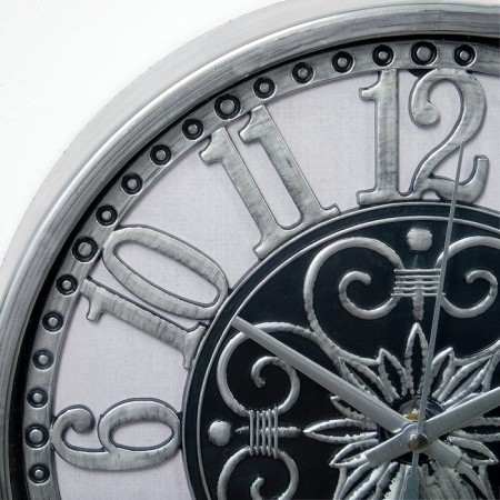 Wall clock, series: interior, "tasco", discrete move, d-25 cm-2