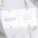 Wedding invitation: laser cutting, red color, 15 x 15 cm.