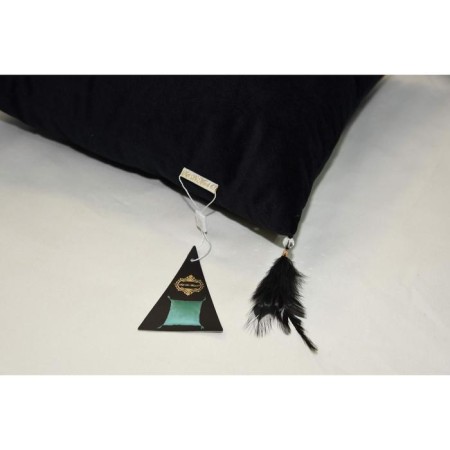 Pillowcase "Jasmine", size 45x45 cm, black color-1