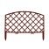 Decorative fence, 35 × 220 cm, 5 sections, plastic, brown, Romanika, Greengo