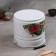 Bucket, 10 liters, with a lid, a mix neckline, white color