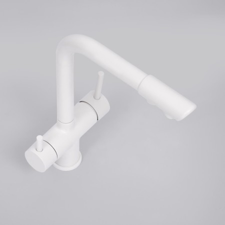 Kitchen mixer Wasserkraft A8357, double -leaf, with access to drinking, white-4