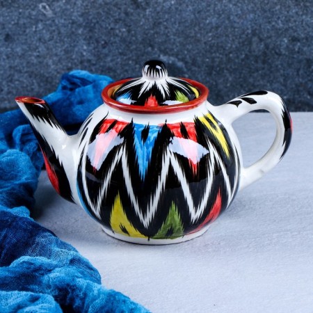 Rishtan ceramics "Atlas", 0.7 l, multi -colored-1