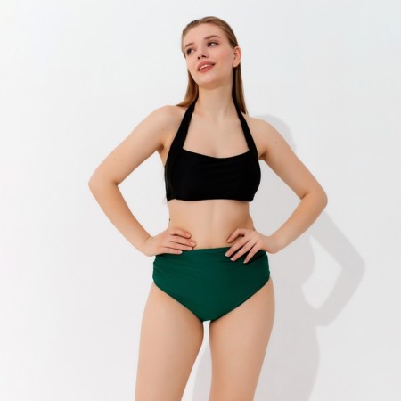 Top bathing female minku on ties, black color 52-5