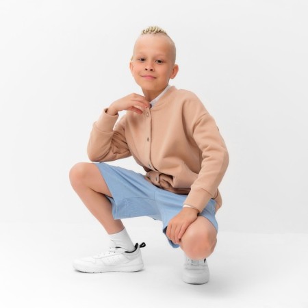 Bombber Children's minku beige color, height 140 cm-8
