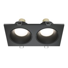 The built-in lamp Technical DL033-2-02B, 2x50W, 17x9x3.6 cm, GU10, black color