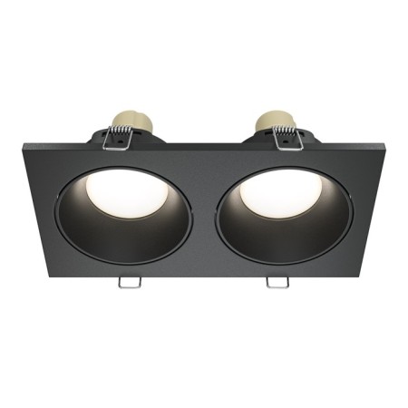 The built-in lamp Technical DL033-2-02B, 2x50W, 17x9x3.6 cm, GU10, black color
