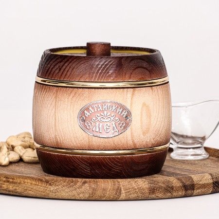 Honey Altai "Different Trade", natural floral barrel, 1 kg-3