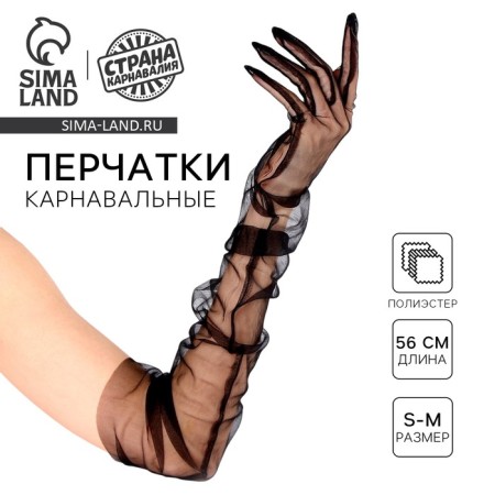Carnival accessory-porery transparent, black color