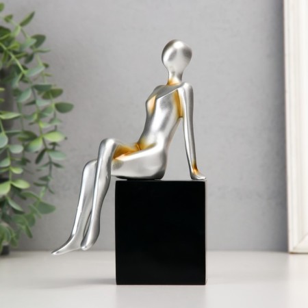 Book holder "Girl in Cuba" silver 12x11.5x18 cm-2