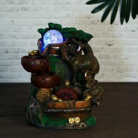Fountain "Satisfied Elephant" 19x27 cm (with backlight)-2
