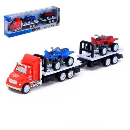Inertia "carrier" truck with 2 ATVs, mix