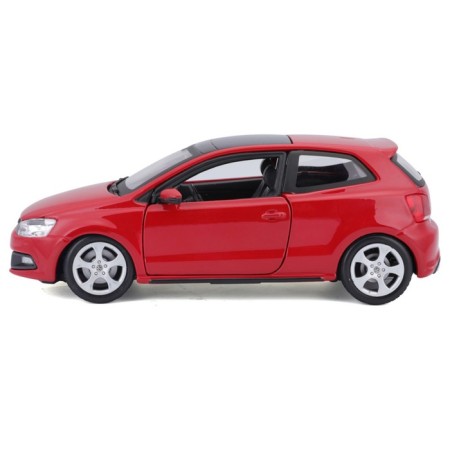BBURAGO VW Polo GTI Mark 5, Die-Cast, 1:24, opening doors, red red-8