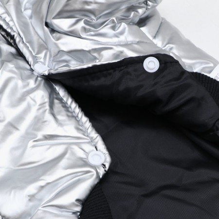 Cosmonaut dog jacket, size 10, black-gold (DS 25, Osh 30, OG 38 cm) 9078285-8