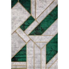 Rectangular carpet Karmen Hali Omega, size 200x400 cm, color Green/Green