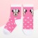 Set of socks "minnie", Minnie Mouse, pink/white color, 12-14 cm