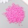 Set of beads "needlework" plastic, diameter 3 mm, 25 g, bright pink
