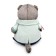 Soft toy "Basik", in a tweed jacket with a rose, 19 cm
