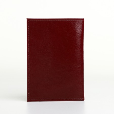 Cover for passport, Textura, burgundy color-1