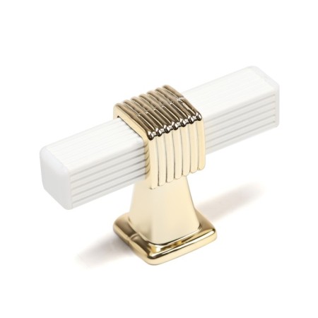Handle button Cappio PK117, white/gold color