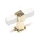 Handle button Cappio PK117, white/gold color