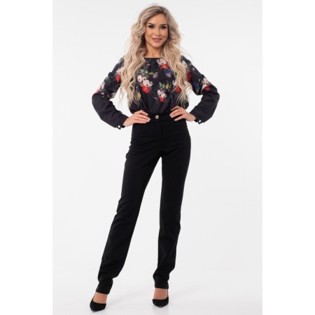 Female blouse, size 46, black color-2