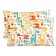 Pillowcase set, size 40x60 cm, giraffe print, multicolor - 2 pcs.
