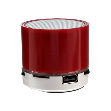 Portable column Luazon Hi-Tech 18, 3 watts, 520 mAh, Microsd, Red-2