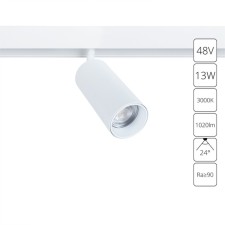 Магнитный трековый светильник Arte Lamp Linea A4671PL-1WH, LED, 13 Вт, 2.3х12.7х23 см, 1020 Лм, белый