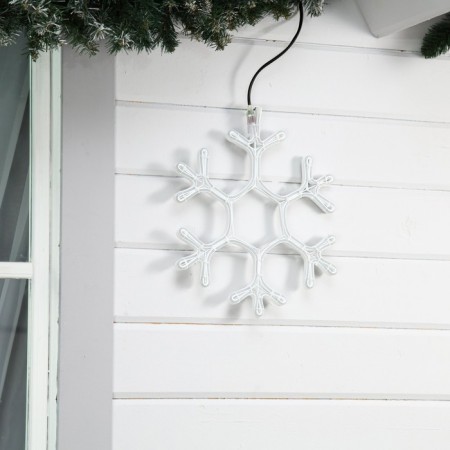 Neon figure "Snowflake", 40 cm, 360 LED, 220 V, glow of white-1