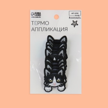 Thermal appliance "kitten with paws", 4 × 3.2 cm, black color-3