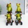 Souvenir Polystone Lak "Frog - Mommy with a baby in a stroller" MIX 16.7x6.3x15.5 cm