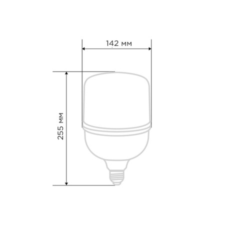 LED LED high -power 50W E27 (+adapter E40) 4750LM AC140 ~ 265V 6500K REXANT-1