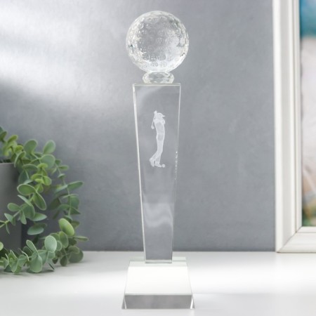 Souvenir Glass "Award Cup - Golf" 25x6.5x6.5 cm-1