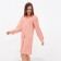 Shirt (shirt) female kaftan "peas", coral, size 44-46
