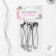 English pins, 75 mm, 6 pcs, silver color