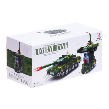 The Tank robot is transformed, light and sound effects, it works from batteries-7