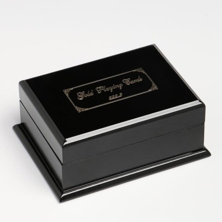 Plastic Plastic Cards "500 euros", 54 pcs, 30mkm, 8.7 x 5.7 cm, golden, in a box-2