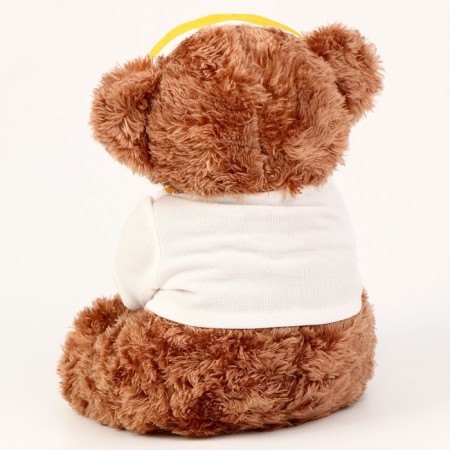 Soft toy "Bear" in a yellow rim, 25 cm-2