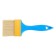 Brush flat promo, artificial bristles, plastic handle, 2.5 ", 63 mm