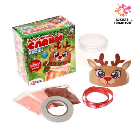 Set for creativity New Year's Slime "Deer"-5