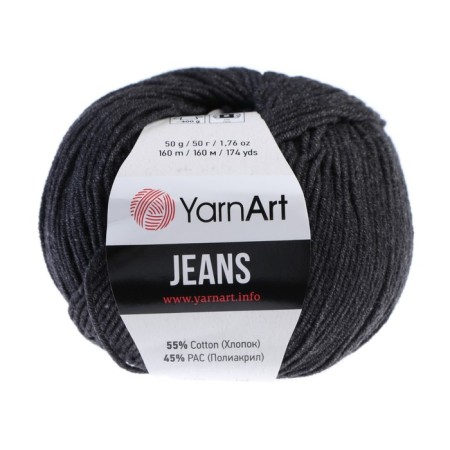 Jeans yarn 55% cotton, 45% acrylic 160m/50g (28 Anthracite)-3