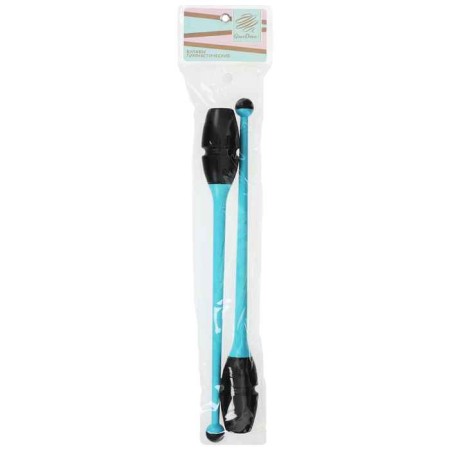 Bulas for rhythmic gymnastics inserted Grace Dance, 46 cm, blue/black color-8