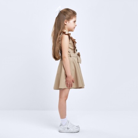Baby Dressure KAFTAN, size 32 (110-116 cm), beige color-1