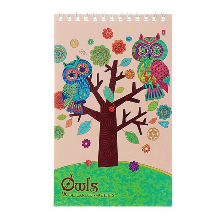 Notepad A5, 40 sheets on the crest "Owls", mix-3